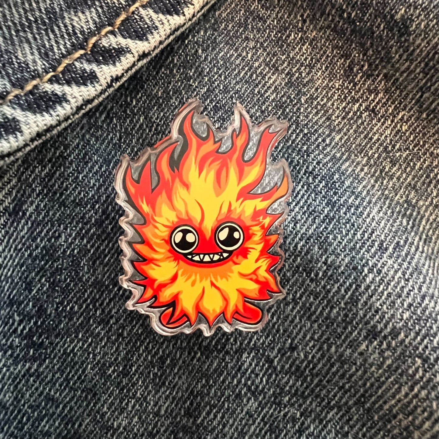 Acrylic Firebug Pin