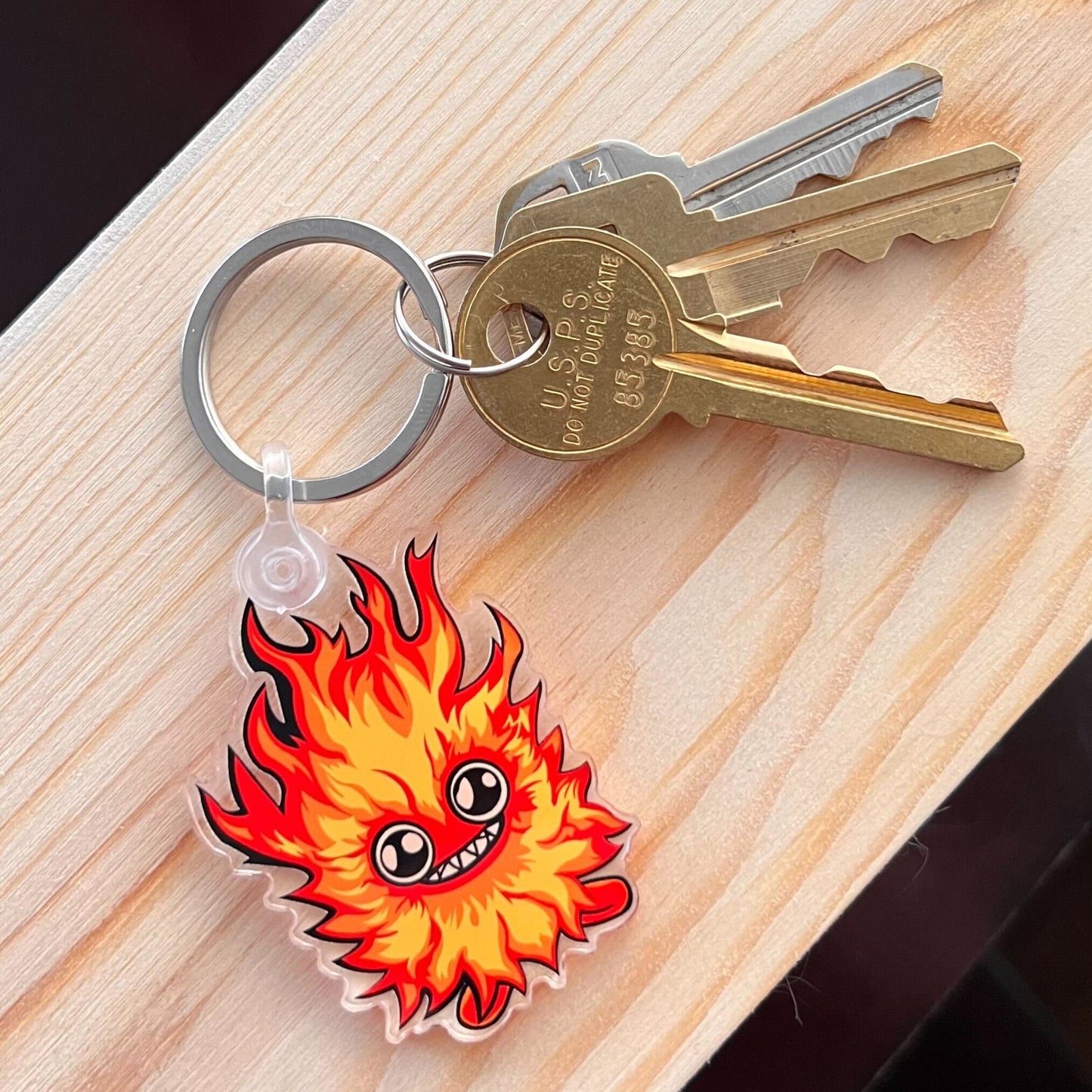 Acrylic Firebug Keychain